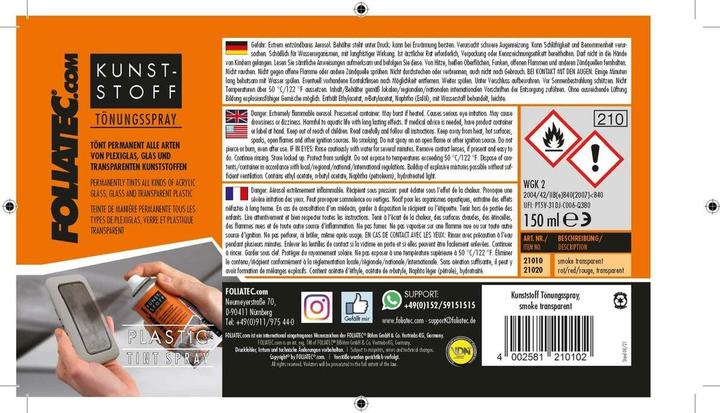 Produktbild Foliatec Kunststoffspray