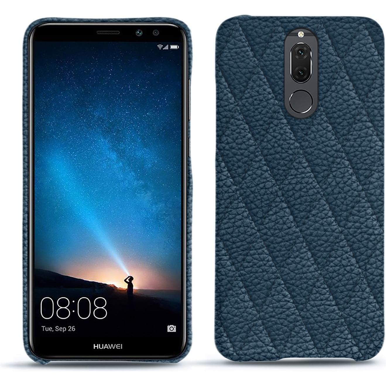 Noreve Lederschutzhülle (Huawei Mate 10 Lite), Smartphone Hülle, Blau