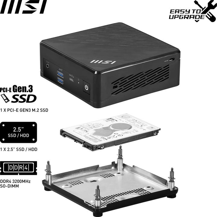 Actual product image MSI Cubi N ADL-006DE (Intel N200, 4 GB, 128 GB, Intel UHD Graphics)