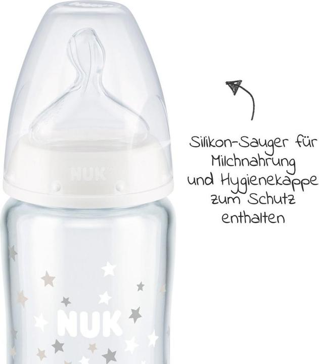 Produktbild NUK First Choice + Glas-Babyflasche (240 ml)