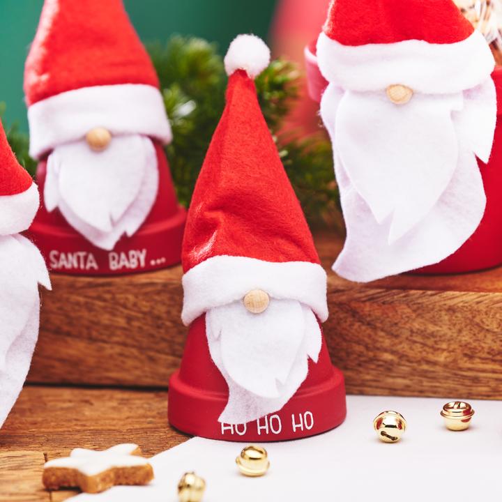 Image du produit VBS Kit de bricolage "Lutin de Noël en pot d'argile", 5 pièces