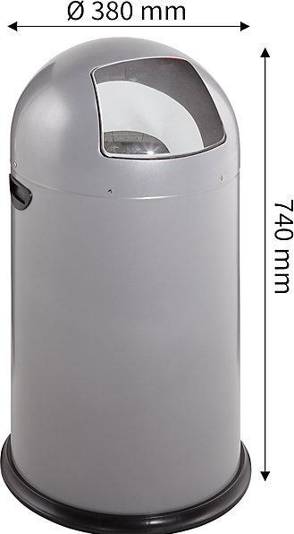 Actual product image kaiserkraft Push waste collector (40 l)