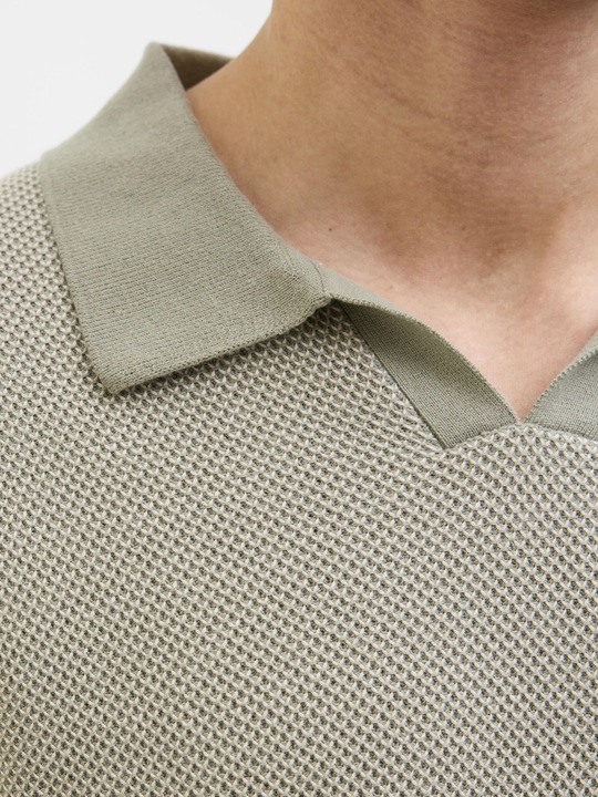 Actual product image Jack & Jones Jprcceaston Knit Split Neck Ss Sn (M)