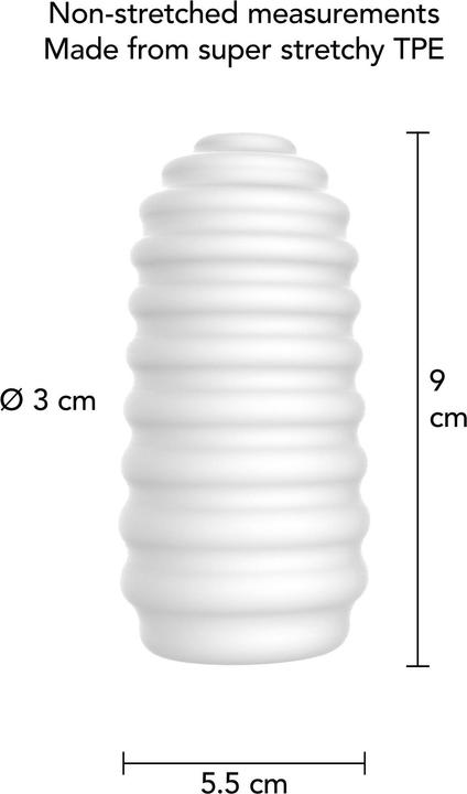 Produktbild ToyJoy Medium Masturbator Ribs