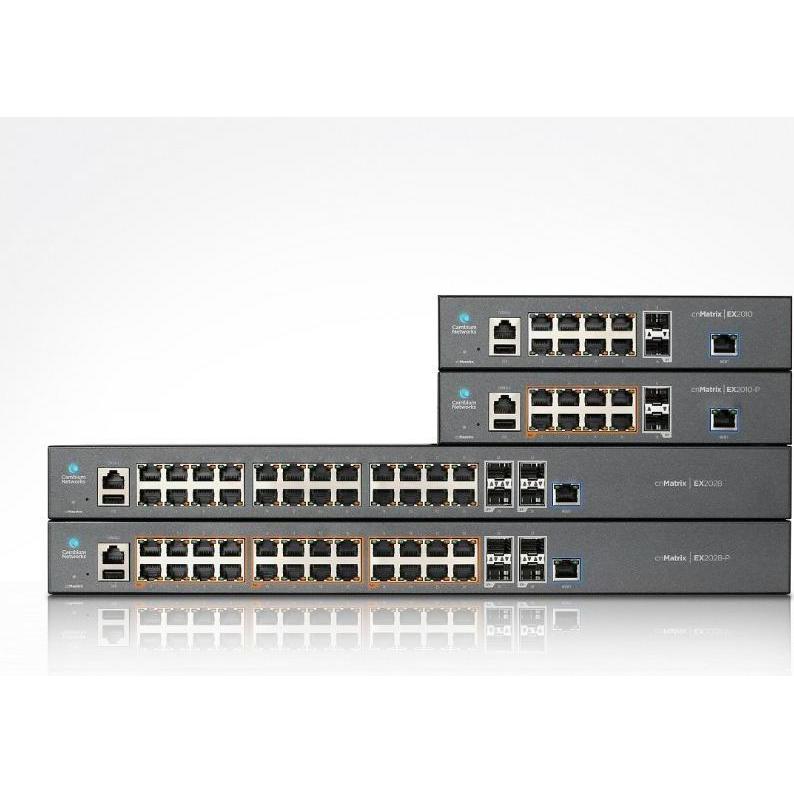 Thumbnail - Cambium Networks MX-EX2010PXA-E - Intelligenter Ethernet-PoE-Switch 8 x 1G, 2 SFP-Glasfaseranschlüsse ohne Netzkabel (10...