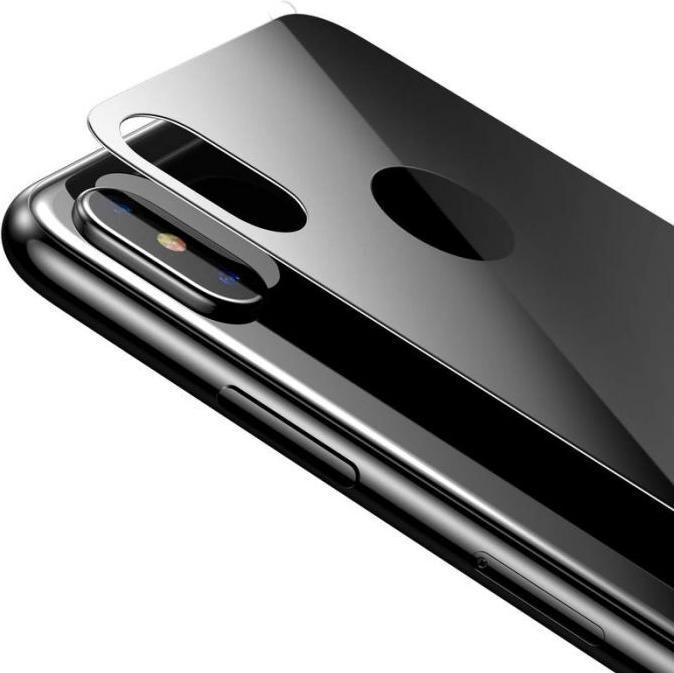 Produktbild Baseus iPhone Xs Max 03 mm Full coverage curved TGlass rear ProtectorSchwarz (1 Stück, Apple iPhone XS Max)