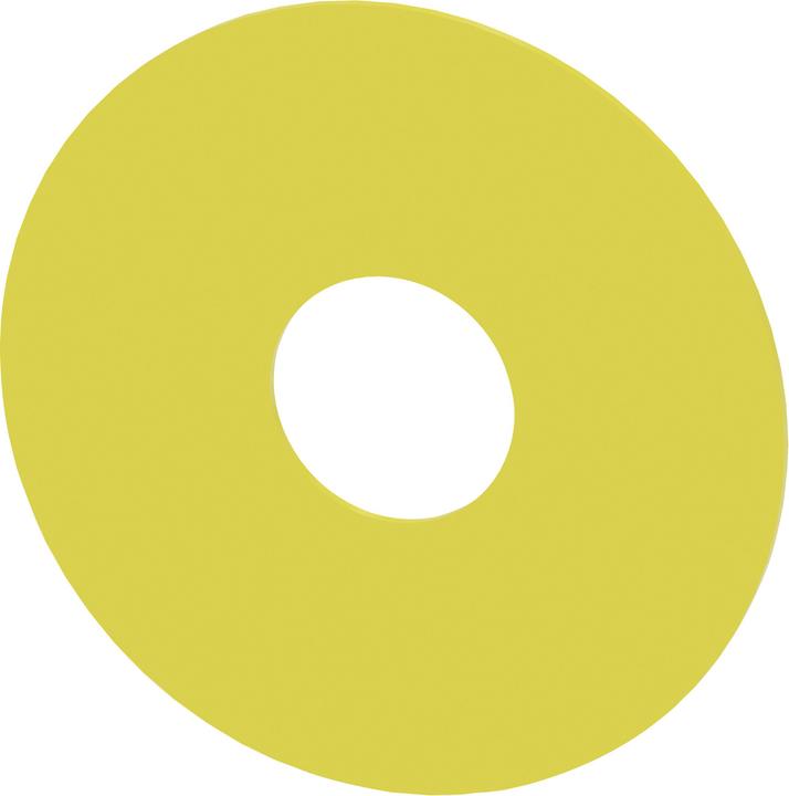 Actual product image Siemens Round backing Emergency stop yellow