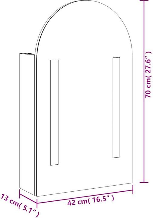 Produktbild vidaXL Gilgalad (42 x 13 x 70 cm)