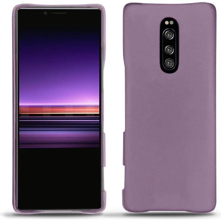Noreve Lederschutzhülle (Sony Xperia 1), Smartphone Hülle, Violett