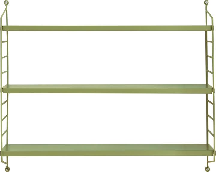 Actual product image En.Casa Modular wall shelf Strängnäs set of 3 olive green