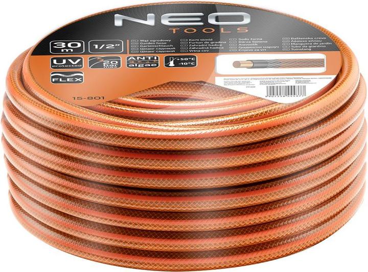 Produktbild Neo Tools garden hose 1/2 "x 30 m, 4 layers (15-801) (30 m, 50.80 mm)