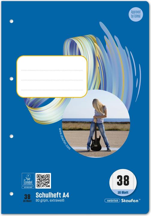 Produktbild Ursus Schulheft (A4, Kariert, Weicher Einband)