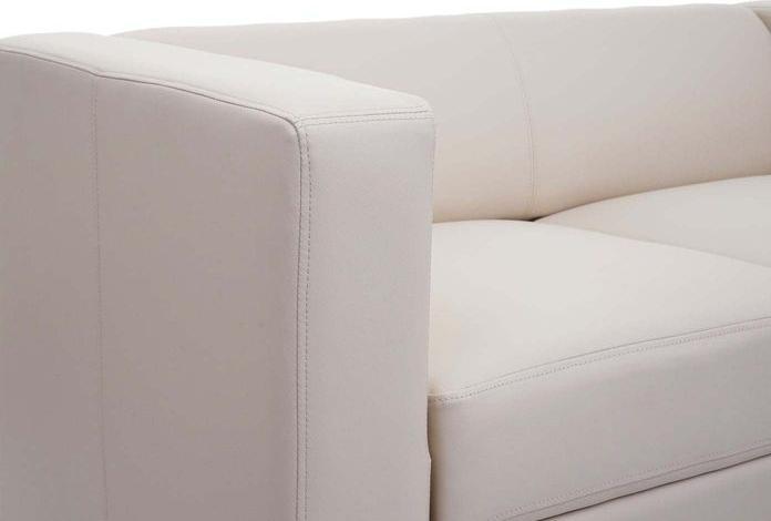 Image du produit Mendler Canapé 3-2-1 Ensemble Canapé Lounge Lille - Cuir, crème (2 places, 3 places)