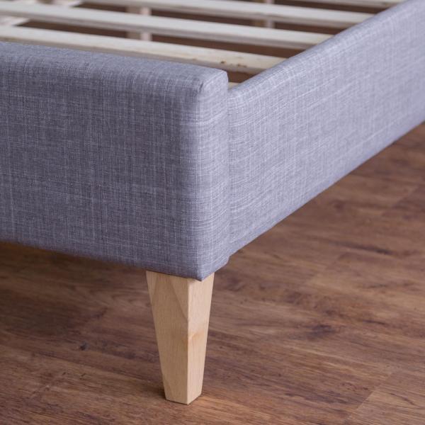 Image du produit Homestyle4u Lit rembourré avec matelas et sommier à lattes (120 x 200 cm)