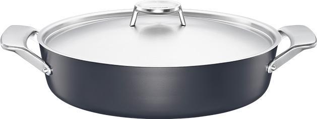 Fiskars Taiten Bräter, 28cm (28 cm, Bräter + Schmortopf, Edelstahl, Aluminium)