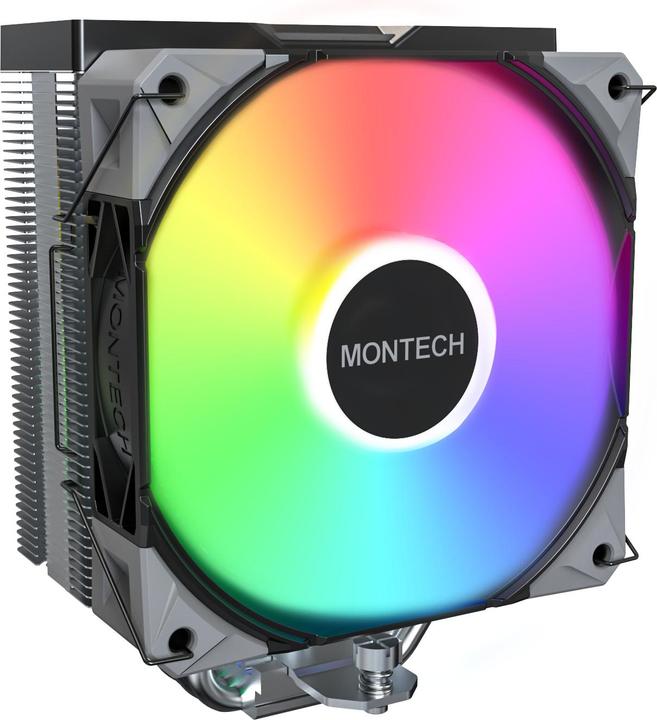 Immagine prodotto Montech NX400 Black CPU-Kühler, ARGB - 120mm, schwarz (120 mm)