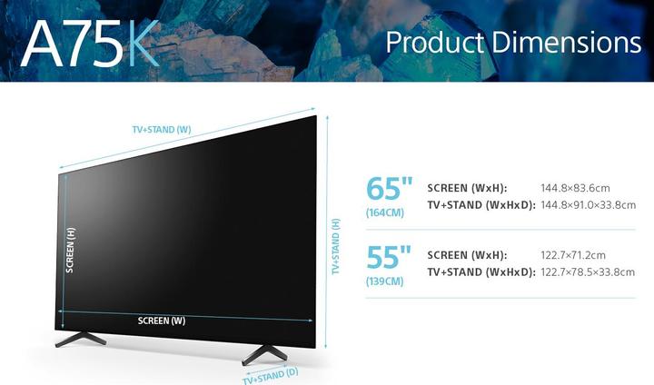 Immagine prodotto Sony OLED XR-55A75K (55", A75K, OLED, 4K, 2022)