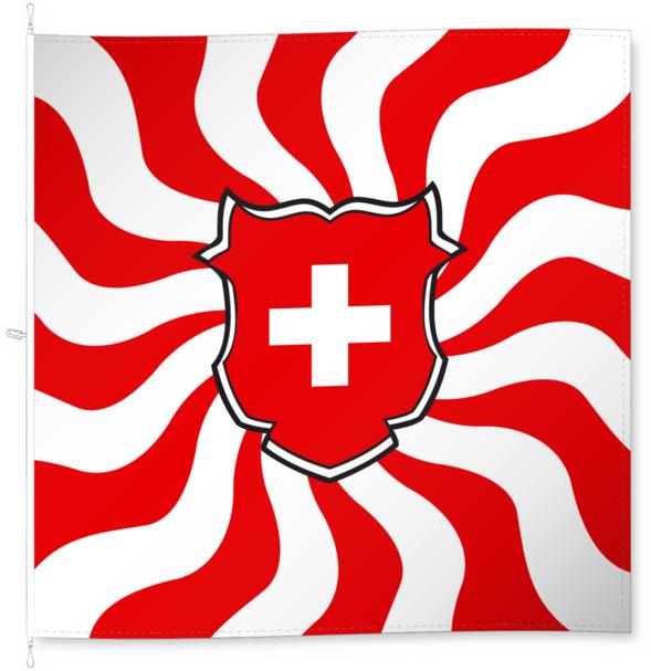 Image du produit Alpenfahnen Schweiz (200 x 200 cm)