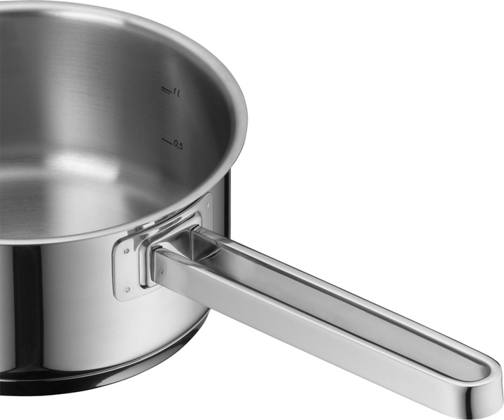 Produktbild WMF Stielkasserolle FUNCTION 4 Silberfarben (16 cm, Kochtopf, Edelstahl)