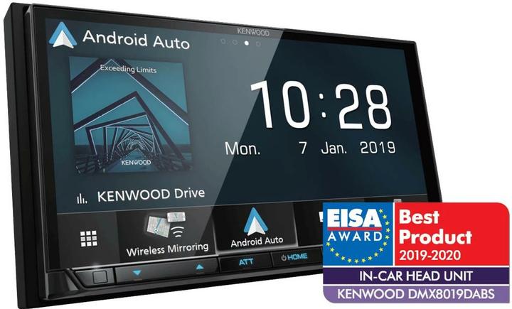 Actual product image Kenwood Corp. Moniceiver DMX8019DABS (Android car, Apple Carplay)