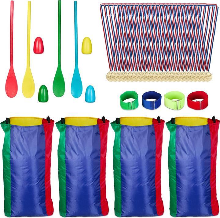 Actual product image Relaxdays 40-piece outdoor games set