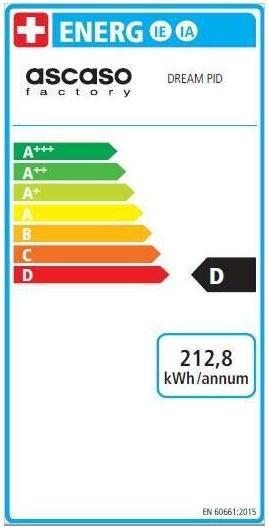 Energy Label Ascaso Dream Pid