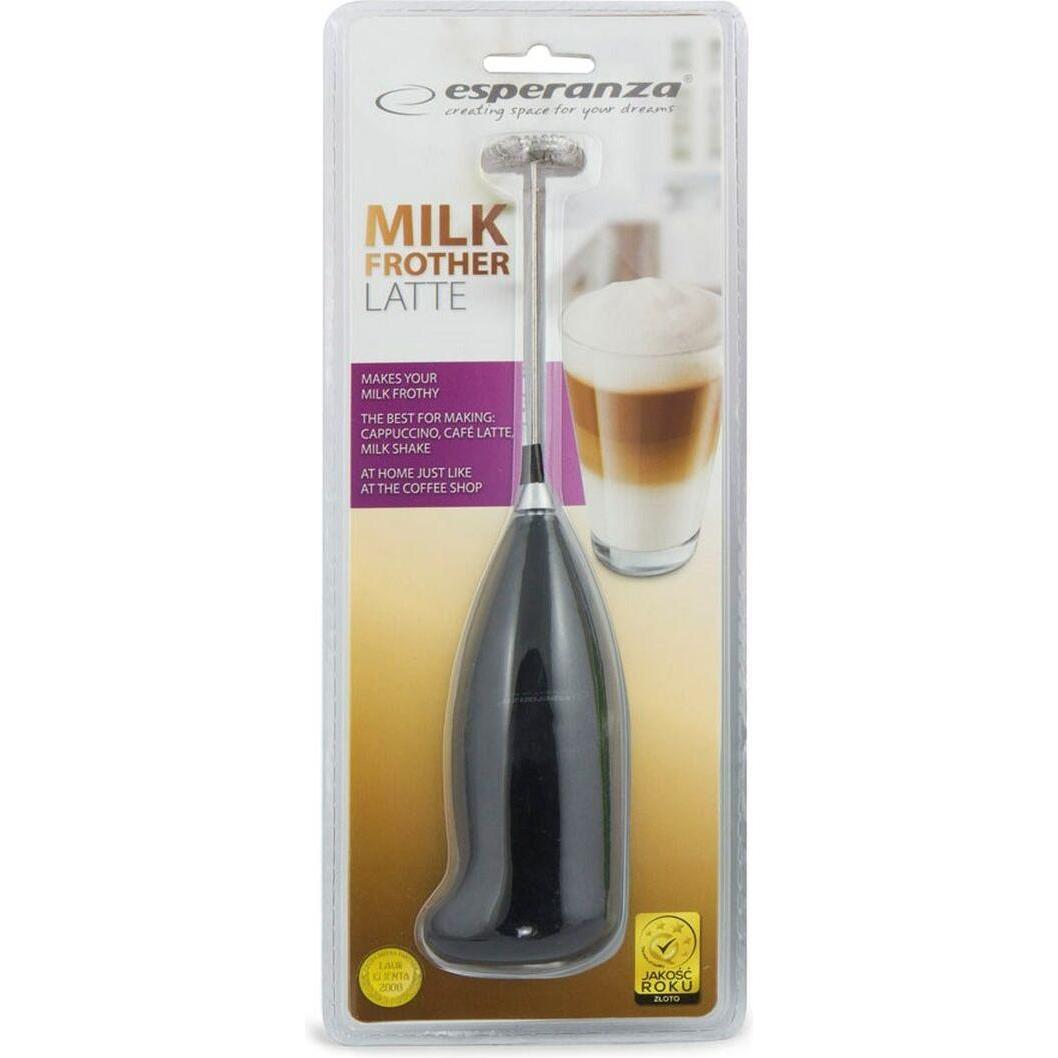 Thumbnail - Esperanza EKF001K Manueller Milchaufschäumer Latte Schwarz, Milchaufschäumer, Schwarz