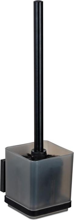 Actual product image Wenko Vacuum-Loc® WC-Garnitur Mod. Quadro Schwarz Befestigen ohne Bohren