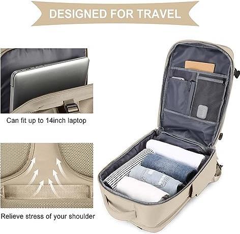 Immagine prodotto Only-Bags.Store Zaino da viaggio grande, zaino con bagaglio a mano, zaino da escursionismo, zaino sportivo