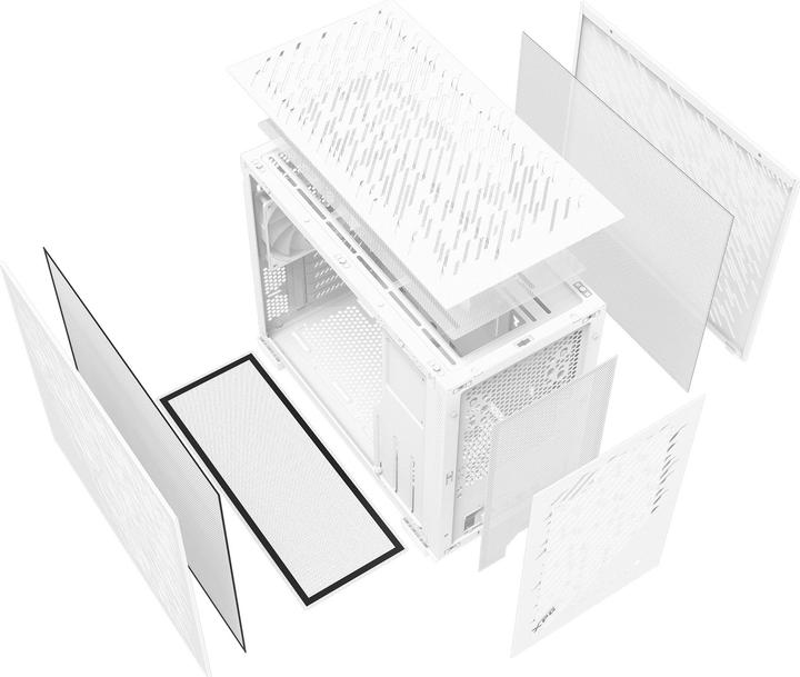 Actual product image Adata Geh XPG VALOR AIR NANO (ITX) Midi Tower weiss retail (mATX, Mini-ITX)