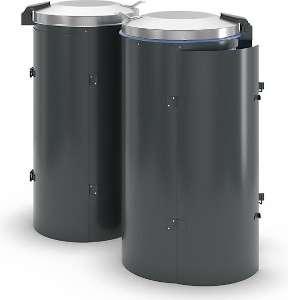 Produktbild kaiserkraft Stahlblech-Abfallsammler für 120-l-Sack (120 l)