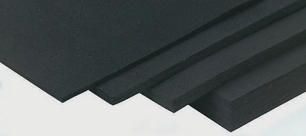 Immagine prodotto Rs Pro Fogli gomma sintetica Blcak etilene prop (1200 mm, 1200 mm, 6 mm)