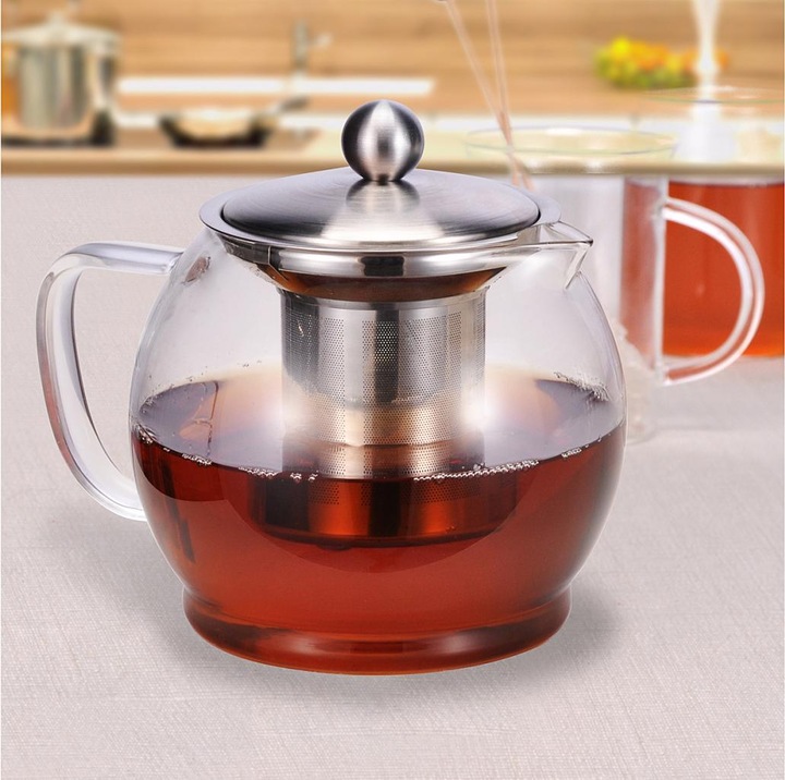 Produktbild Fs-Star Teekanne aus Glas mit Filter (1.20 l)
