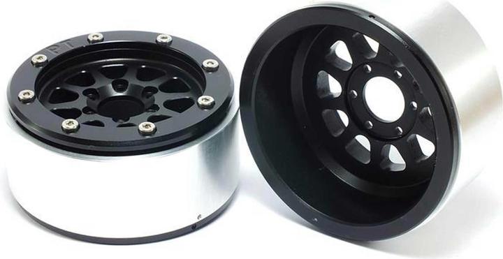 Image du produit Metsafil beadlock wheels gear noir/noir 1.9 (2 pcs.) sans moyeu de roue