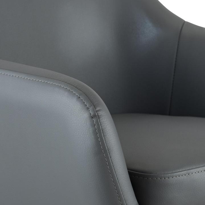 Produktbild CLP Barhocker Grant Kunstleder, grau