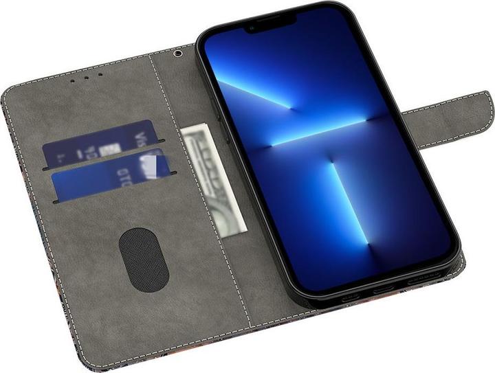 Produktbild Art iPhone 15 Pro Buch Etui Tasche mit Kartenfach Pinkes Herz (Apple iPhone 15 Pro)