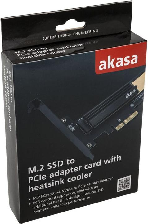 Image du produit Akasa Carte adaptateur M.2 X4 PCI-E 3.0