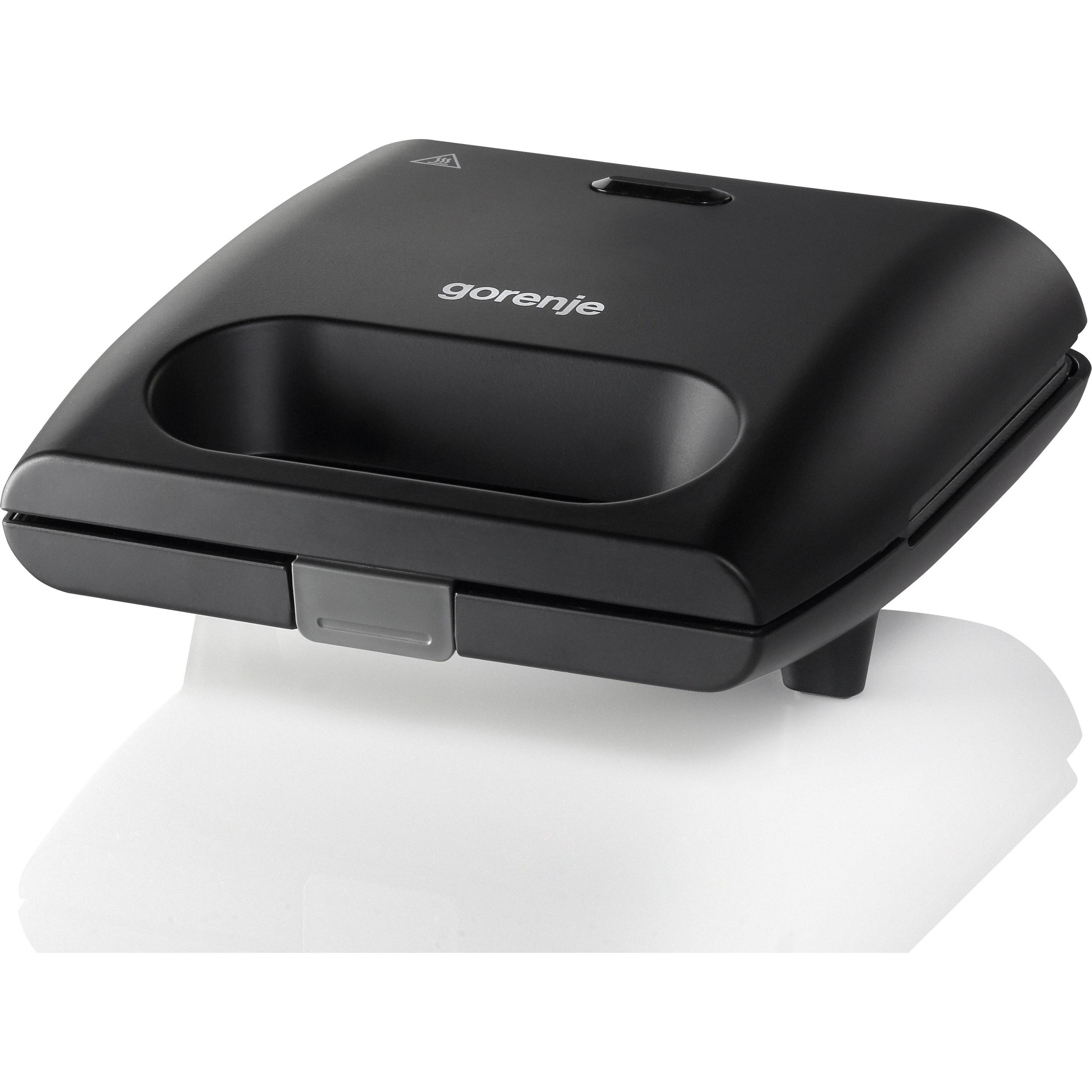 Thumbnail - Gorenje Mini-Sandwich-Grill - schwarz· 700 W, stufenlose Temperatureinstellung, antihaftbeschitet, Toaster, Schwarz