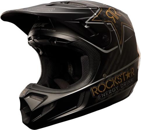 Actual product image Fox Helmet V4 Rockstar Black (XS)