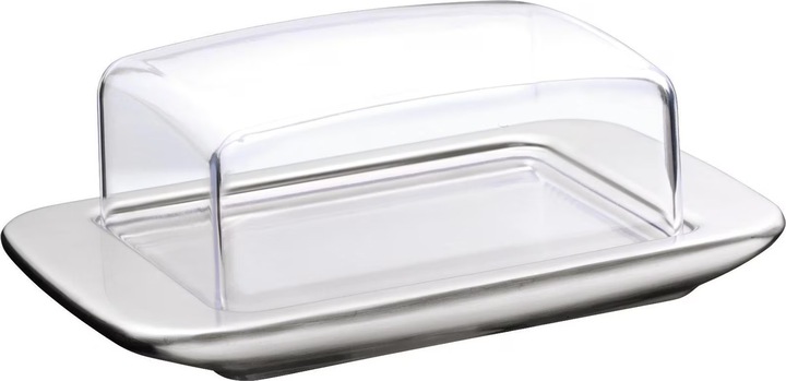 Productafbeelding WMF Botervloot botervloot 12x17cm plastic deksel zolder brunch roestvrij staal mat (1.05 l)