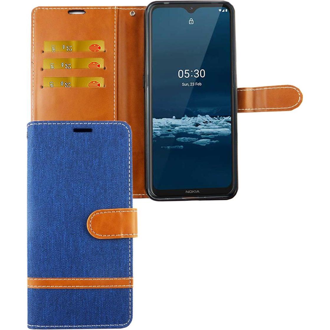 Thumbnail - König Design Hülle Handy Schutz für Nokia 5.3 Case Cover Tasche Wallet Etui Handyhülle Bumper (Nokia 5.3), Smartphone Hü...