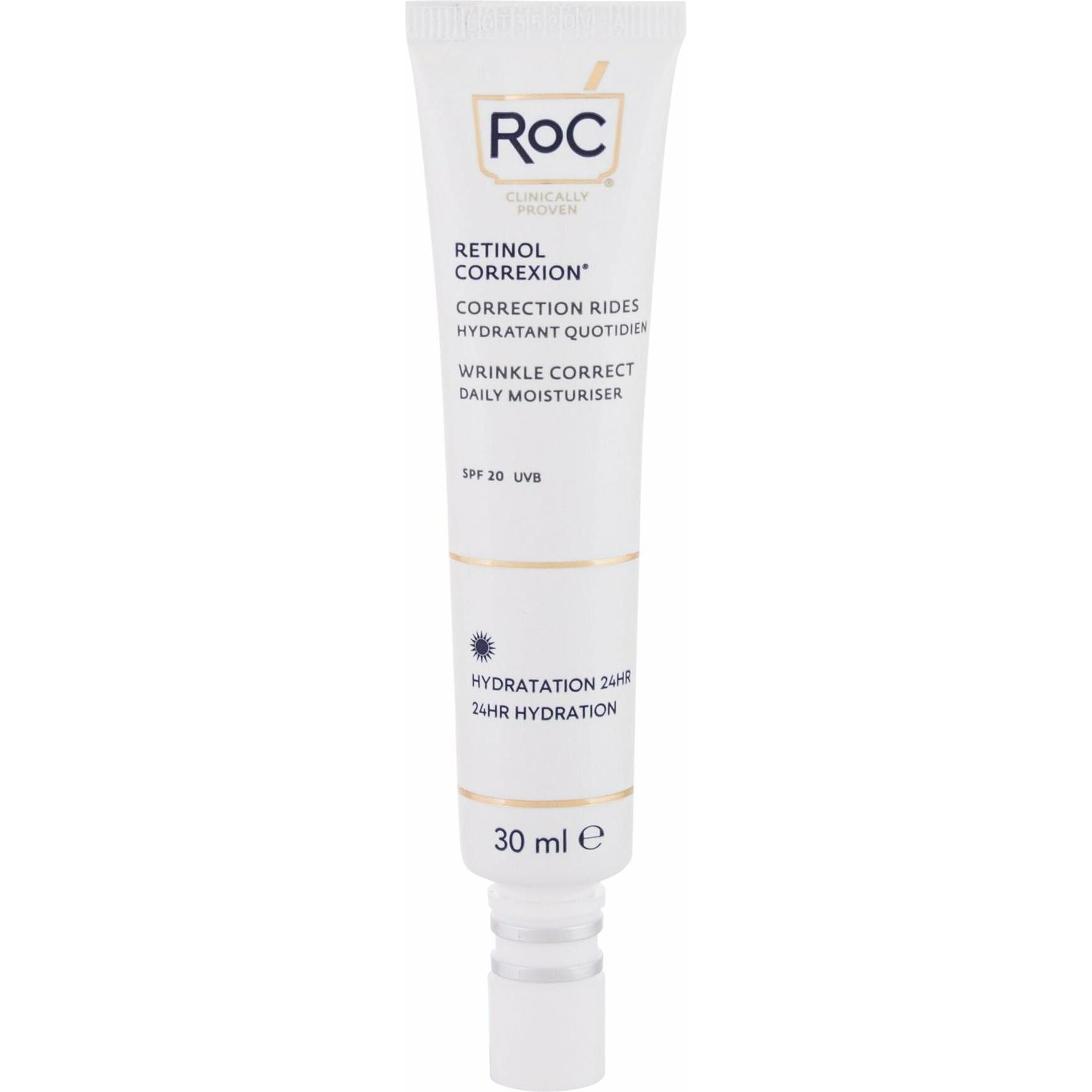 Roc, Gesichtscreme, Retinol Correxion Wrinkle Correct Daily Moisturizer (30 ml, Tagescreme, SPF 20)