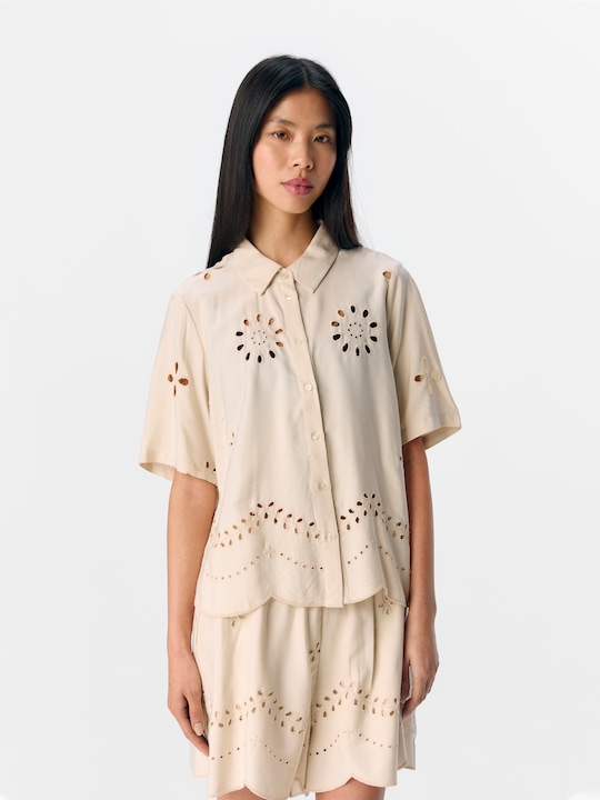 Produktbild Object Broderie Anglaise Hemd (40)