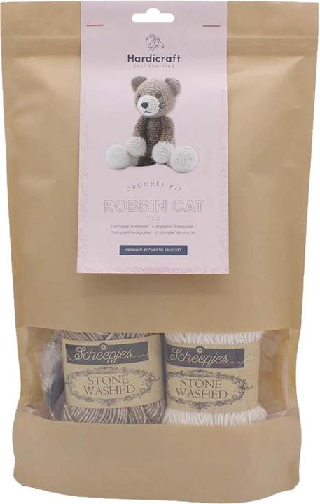 Actual product image Hardicraft Cat Robin - Crochet Set