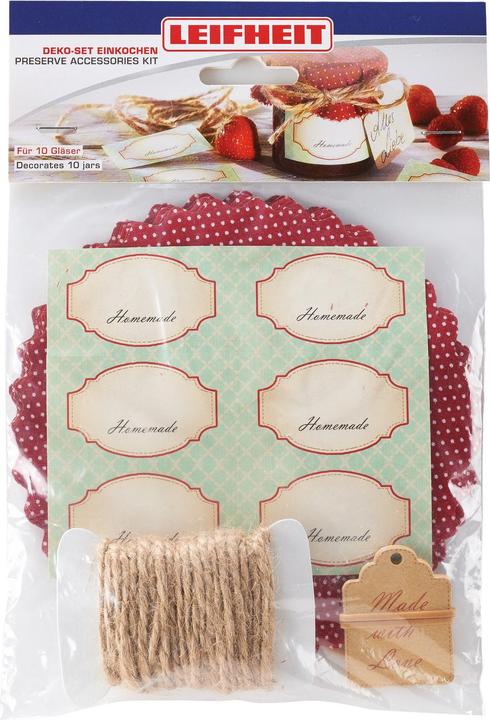 Leifheit Deko Set für Einmachgläser (1 Stk.)