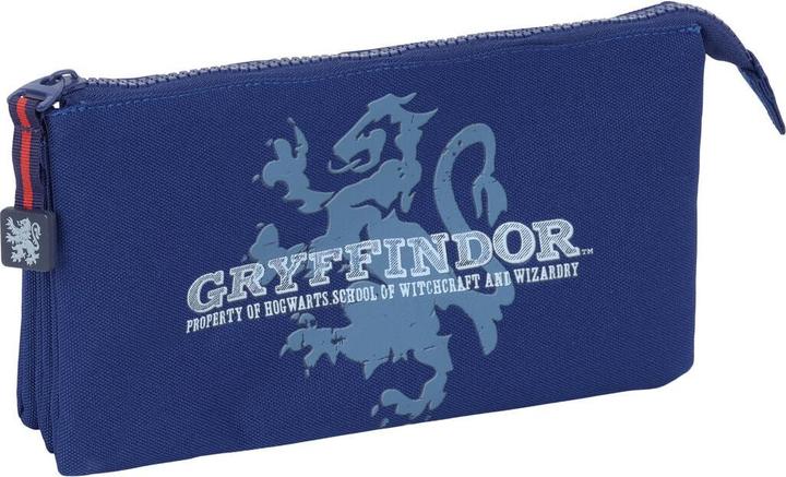 Dreifaches Mehrzweck-Etui Captain Marineblau 22 x 12 x 3 cm