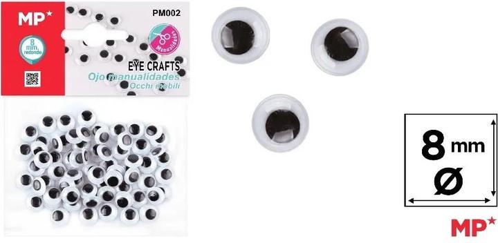 Produktbild Main paper Selbstklebende bewegliche Augen 8mm