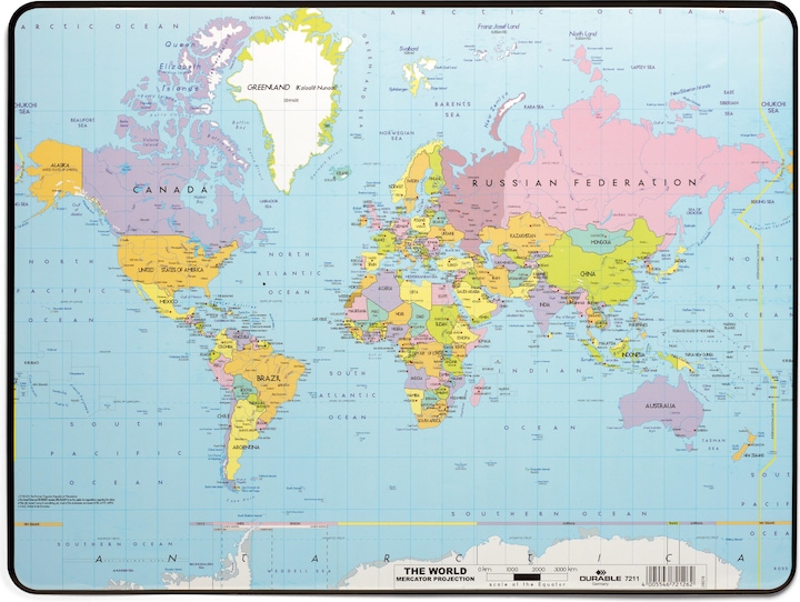Actual product image Durable World map (40 x 53 cm)