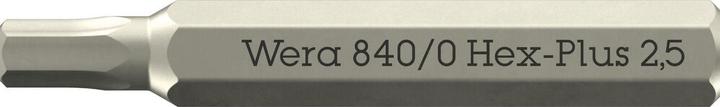 Produktbild Wera 840 Micro Bits Hex-Plus 2,5 x 30mm (Innensechskant)