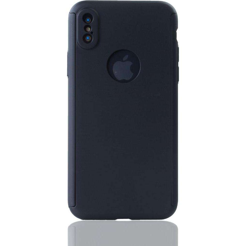 Thumbnail - König Design Hülle Handy Schutz für Apple iPhone XS Full Case Cover Displayschutz 360 Schwarz (Apple iPhone XS), Smartph...